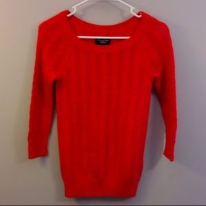 [AEO] Red Cable Knit Sweater (Size XS)